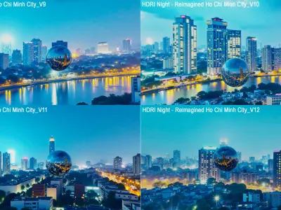 HDRI Night Collection - Reimagined Ho Chi Minh City - Part 3 3D model