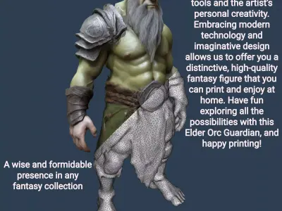 Elder Orc Guardian 3D print model