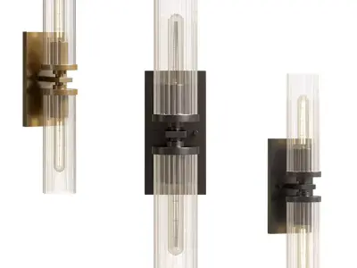 Andreas 2-Light Wall Sconce Low-poly 3D model