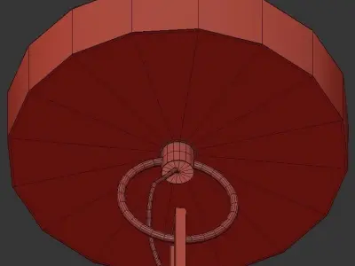 4 Light drum pendant 3D model