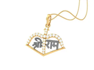 Shree Ram Pendant 3D print model
