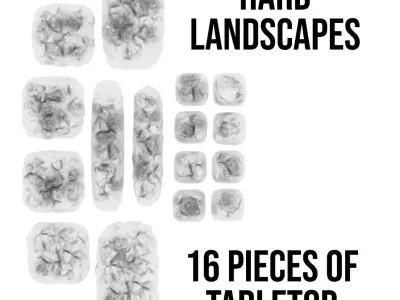 Cracked Hard Landscapes 3D print model