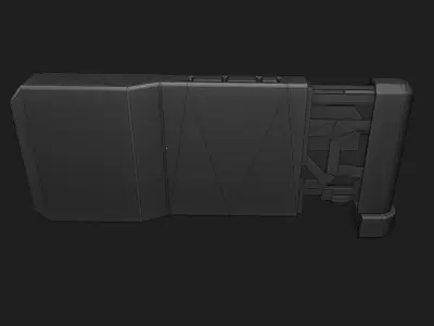 Retinal Scanner Low-poly 3D model