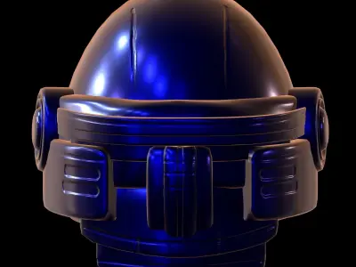 Gas mask helmet 3d model scifi Low-poly  Low-poly 3D model 155