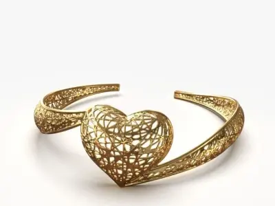 Light cuff bracelet 3D print model