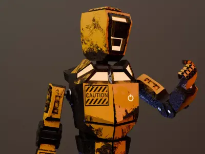 War Robot  Low-poly 3D model