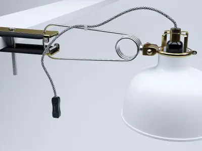 Ranarp Wall Clamp Spotlight 3D model