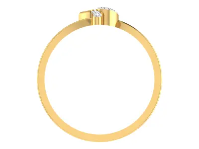 Women Ring Render 3dm STL OBJ FBX  3D print model 9