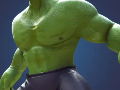 Hulk Cartoon 3D model