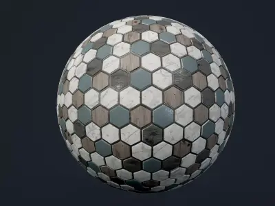 Marble Tile Seamless PBR Texture Texture