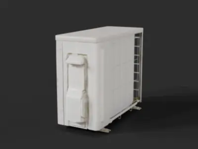 Air Cooler Outdoor game asset Low-poly 3D model