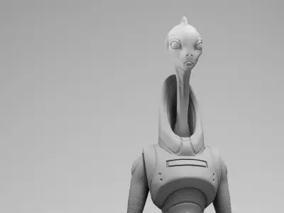 Anthony Phelan - Lama Su Kaminoan - Star Wars episode 2 3D print model