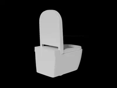 Moder Wall Hung Toilet   3D model