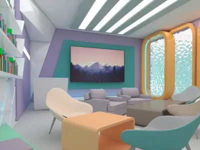 innovation  hub Low-poly 3D model