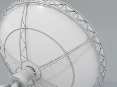 Satellite Dish Low-poly 3D model get
