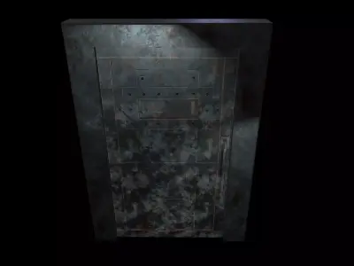DoorMetalRustV1 Low-poly 3D model