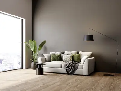 interior living room scene 45 3D model