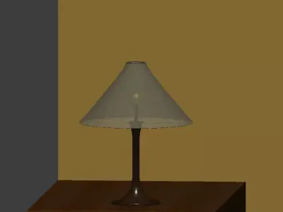 Wooden Lamp 3D model Free 3D model