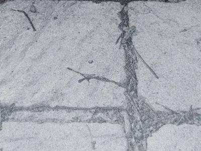 Tilescan02 stone floor with cracks in it 3D model