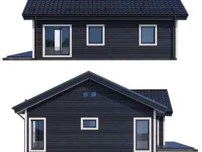 Modern house v81 3D model