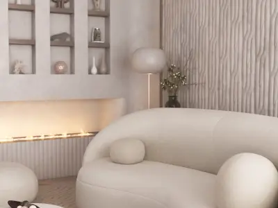 Living room 3D model