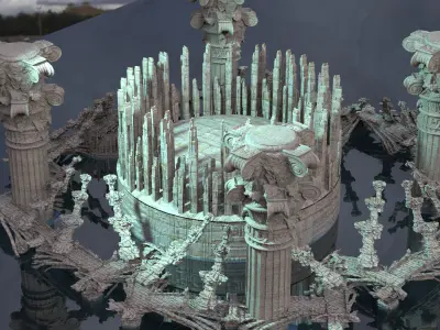 Alexandrian labyrinth Temple  3D model