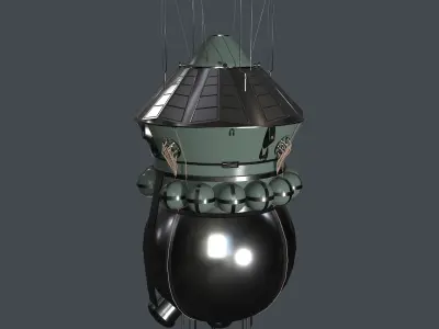 Vostok 1 Low-poly 3D model