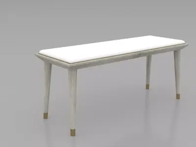 Bench Seating Ottoman furniture 3D model
