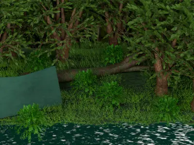 forest jungle evee 3D model
