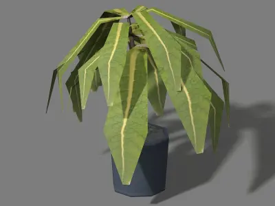 Street Plant - Lowpoly Mobile Ready Low-poly 3D model