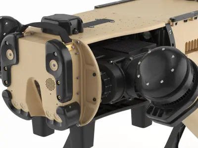  Quadruped Tactical Robotic Vehicle Sand Black 