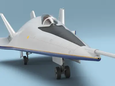 Advanced Tactical Air Superiority Fighter 3D model