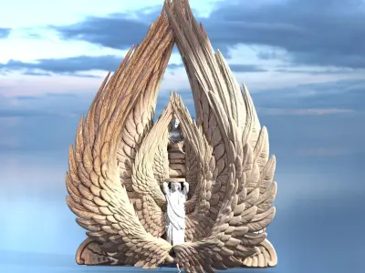 Roman Jupiter monument 3D model