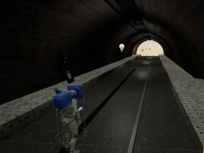 Modulable Tunel Free low-poly 3D model