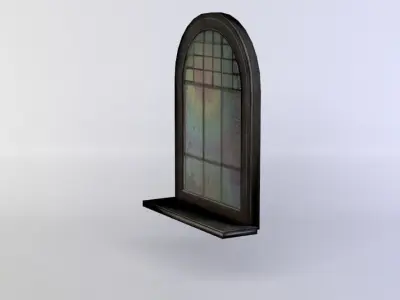 Window stained glass Low-poly 3D model buy