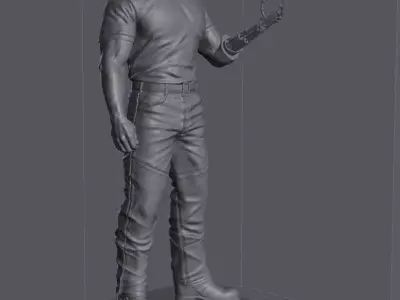 terminator 2 Arnold Schwarzenegger 3D print model
