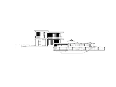 Casa Scene-villa-modern house 3D model 70