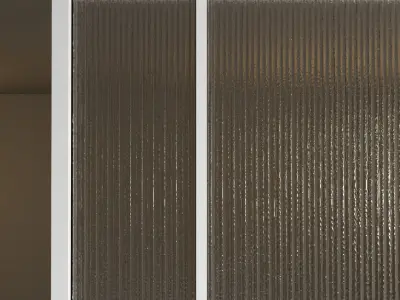 Glass partition door Set 29 Low-poly 3D model