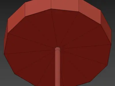DURDEN modern chandelier with brass and glass shades 3D model