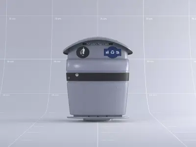Toronto Waste Bin 01 3D model