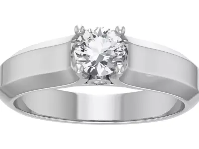 Women Ring  Render 3dm STL OBJ FBX Details 3D print model 252