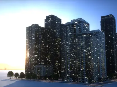 City Block Type B23 3D model