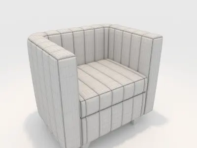 Sofa 1 Seater 3 3D model
