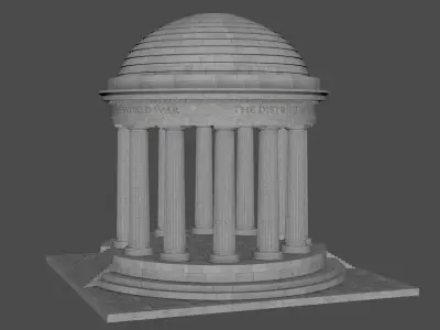 District of Columbia War Memorial 3D model