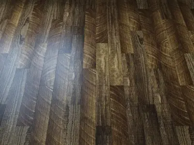 Quartz-vinyl tile of Alpine Floor Ultra ECO5-11 Walnut 3D model