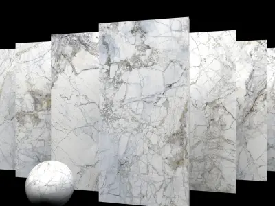 Marble Set Museum Supreme White 80x160 Set 2 Texture