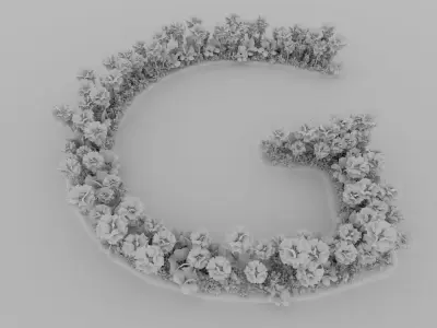 G Alphabet Island 3D model