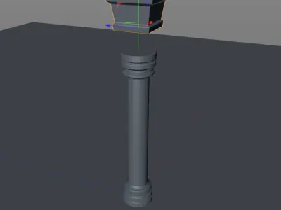 Pillar Basic Free low-poly 3D model