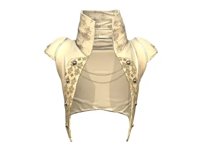 Steampunk Victorian Bolero Jacket Low-poly 3D model