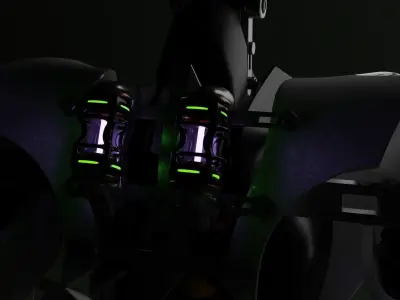 Mech Gorilla Character Low-poly 3D model